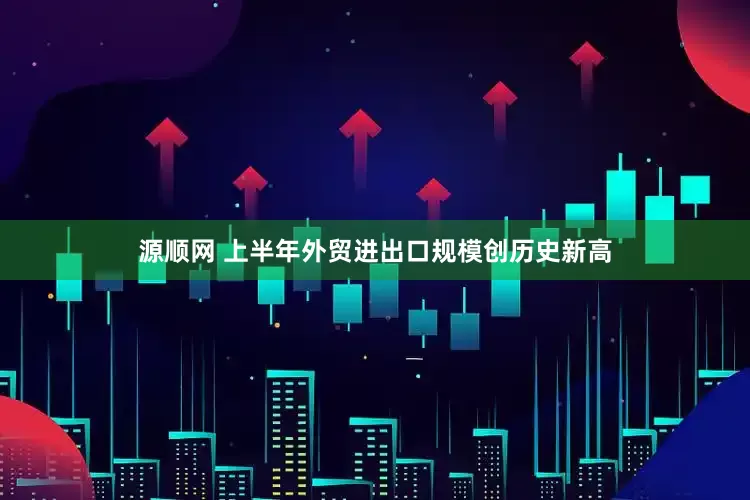 源顺网 上半年外贸进出口规模创历史新高